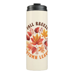 Garrafa Térmica Fall Breeze, Autumn Leaves - Folhagem Whimsical Fa