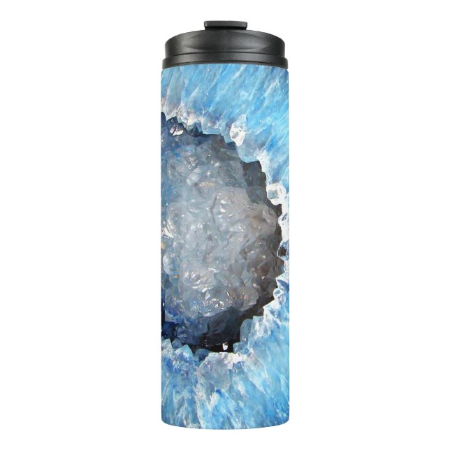 Garrafa Térmica Falln Blue Crystal Geode (Frente)