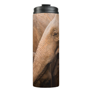 Garrafa Térmica Família Elefante: Vida Selvagem Majestosa