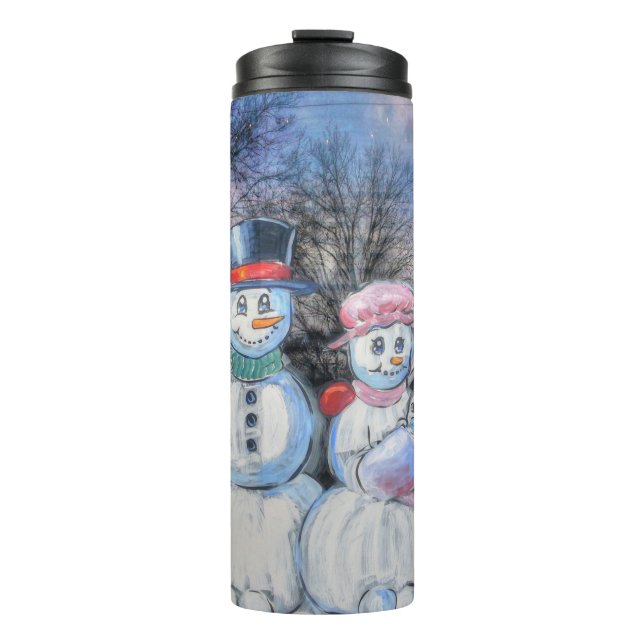 Garrafa Térmica Família Snowman (Frente)
