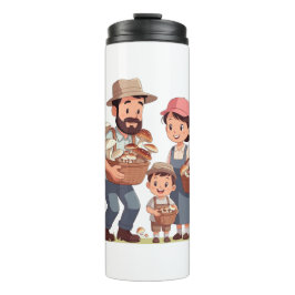 Garrafa Térmica Family Mushroom Picking Together