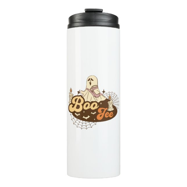 Garrafa Térmica Fantasma Boo-Jee Halloween engraçado (Frente)