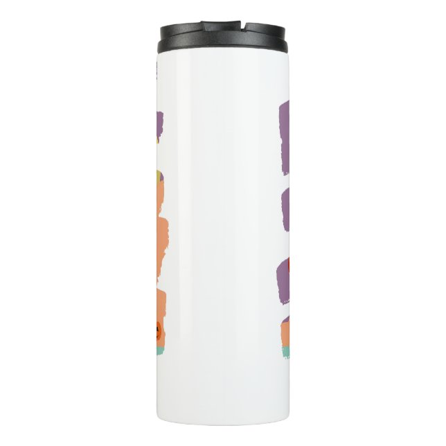 Garrafa Térmica Fantasma e Amigos Doces do Halloween (Verso)