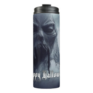 Garrafa Térmica Fantasma negro em uma paisagem infernal - Dia das 