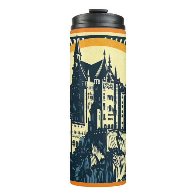 Garrafa Térmica Fantasy Medieval Castle - Woodcut 3 (Frente)
