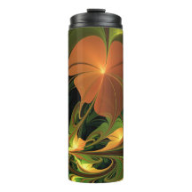 Fantasy Plant Abstrato Green Rust Brown Fractal