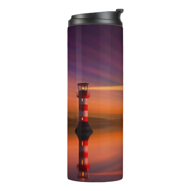 Garrafa Térmica Farol ao pôr do sol (Giro à esquerda)