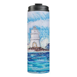 Garrafa Térmica Farol em Azul