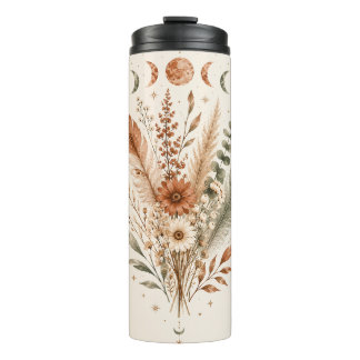 Garrafa Térmica Fases da Lua Boho Botânica