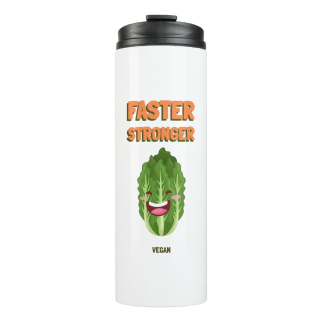 Garrafa Térmica Faster Stronger Vegan (Frente)