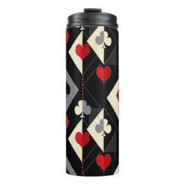 Garrafa Térmica Fatos de jogar cartas no pôquer.