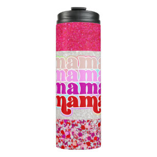 Garrafa Térmica Faux Glitter Mama