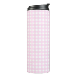 Garrafa Térmica Faye e Lauren Bright Pink Gingham