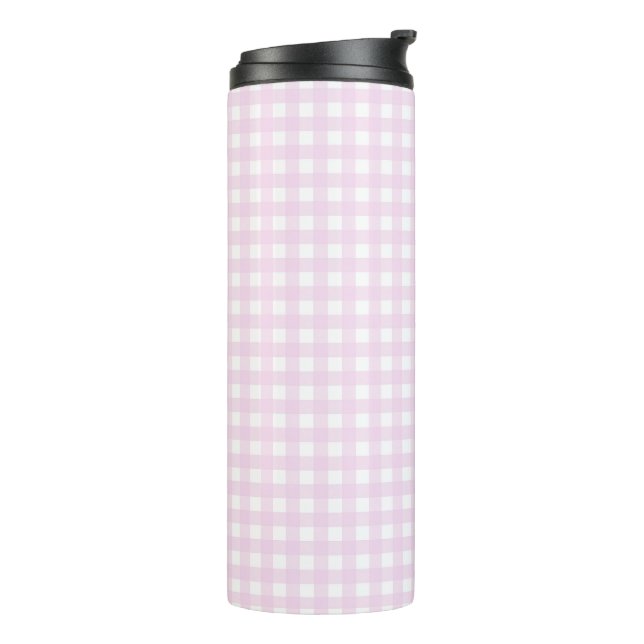 Garrafa Térmica Faye e Lauren Bright Pink Gingham (Giro à esquerda)