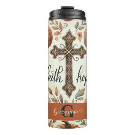 Garrafa Térmica Fé Personalizada e Hope, Dia das Bruxas Cristãs