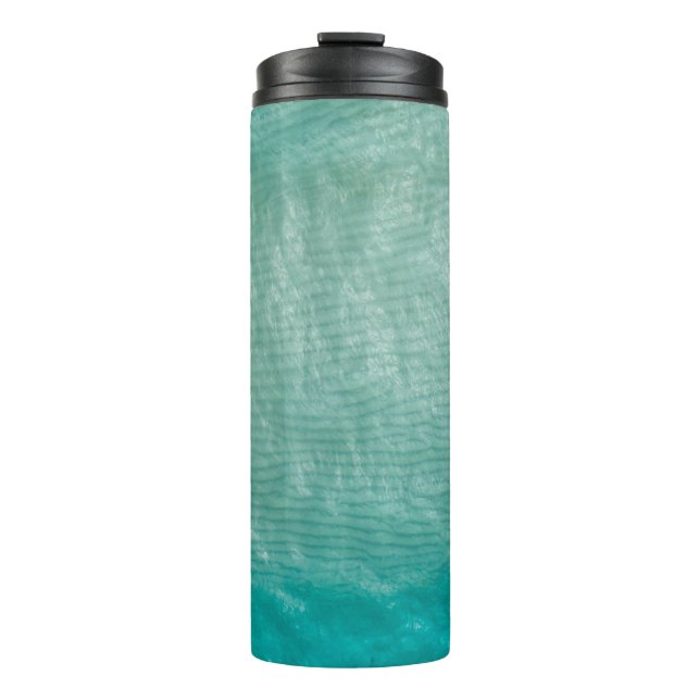 Garrafa Térmica Fechar foto do pano verde (Frente)