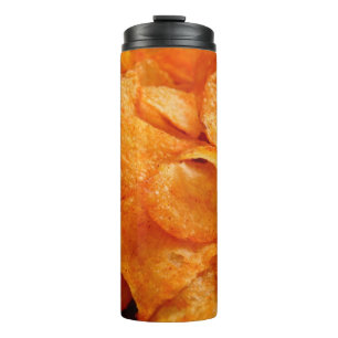 Garrafa Térmica Feche as suculentas, crocantes, batatas fritas na