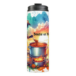 Garrafa Térmica Feijões ou No Beans Chili Cozinhar Cowboy 1