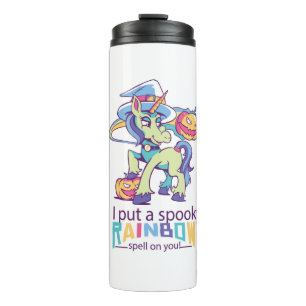 Garrafa Térmica Feiticeira Spookit Espell Halloween Unicorn