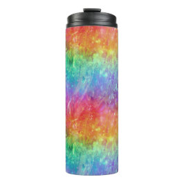 Garrafa Térmica feiticeiro - prisma de arco-íris vívido ombre :