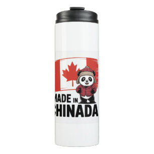 Garrafa Térmica Feito em Chinada Panda - Chinês - Canadense