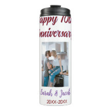 Feliz 10º aniversário foto casal d