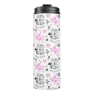 Garrafa Térmica Feliz Aniversário Filha Nome Personalizado