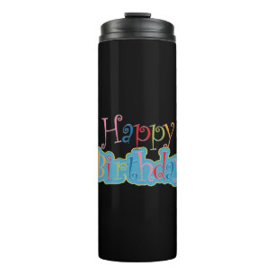 Garrafa Térmica Feliz aniversário Tumbler térmico