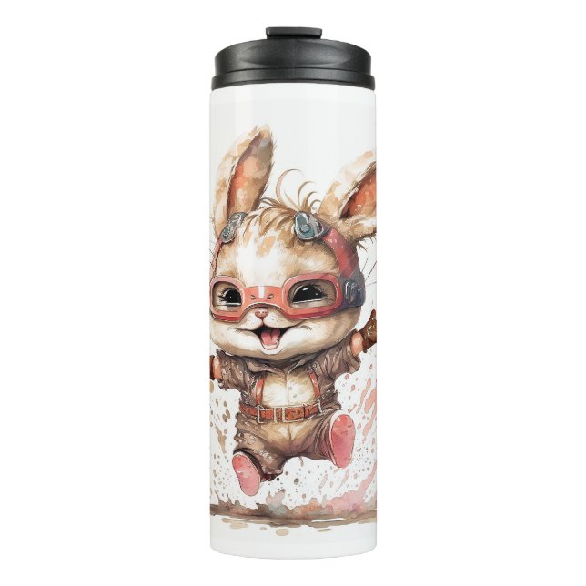 Garrafa Térmica Feliz Bunny Thermal Tumbler (Frente)