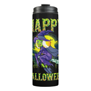 Garrafa Térmica Feliz Dia das Bruxas