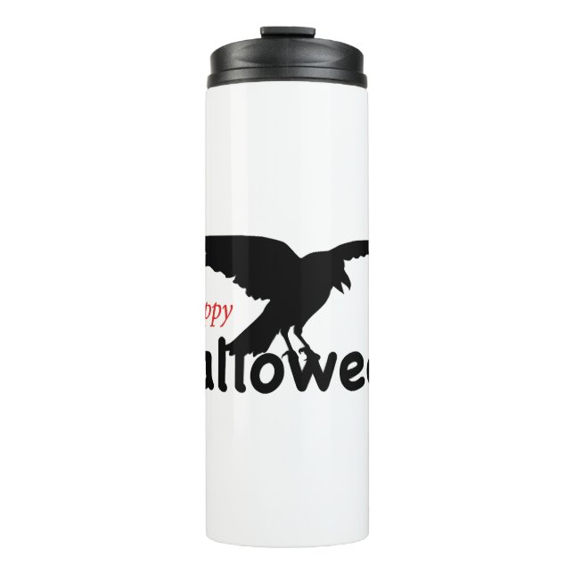 Garrafa Térmica Feliz Dia das Bruxas (Frente)