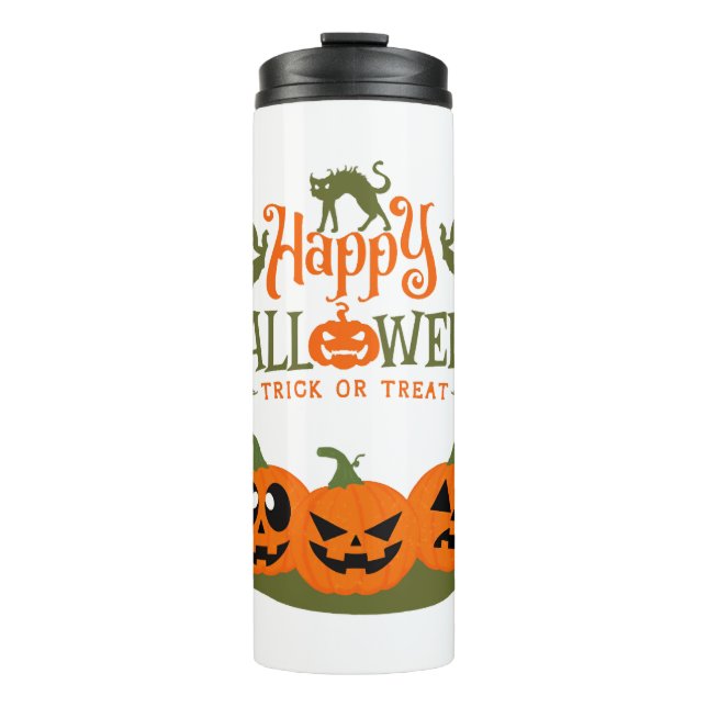 Garrafa Térmica Feliz Dia das Bruxas - Legal Dia das Bruxas (Frente)