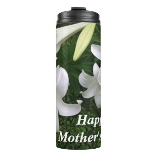 Garrafa Térmica Feliz Dia das Mães White Lily-