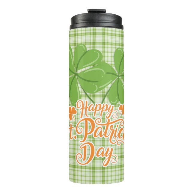 Garrafa Térmica Feliz Dia de São Patrício - Camarões (Frente)