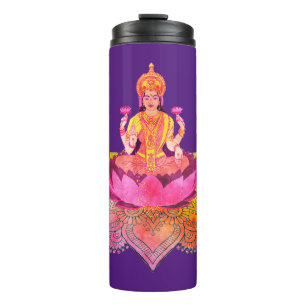 Garrafa Térmica Feliz Diwali - Deepalavi Deusa Lakshmi 4