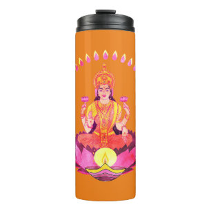 Garrafa Térmica Feliz Diwali - Deepalavi Lakshmi Deusa 1