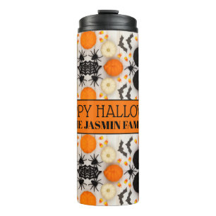 Garrafa Térmica Feliz Halloween Abóbora Laranja
