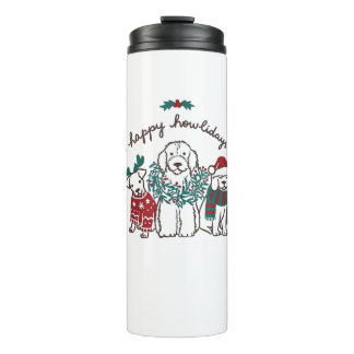 Garrafa Térmica Feliz Howlidays Engraçado Presente de Natal para C