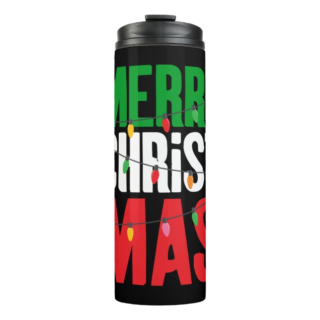 Garrafa Térmica Feliz Natal (Frente)