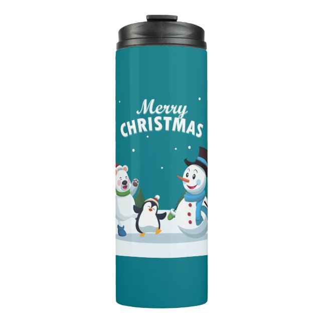 Garrafa Térmica Feliz Natal (Frente)