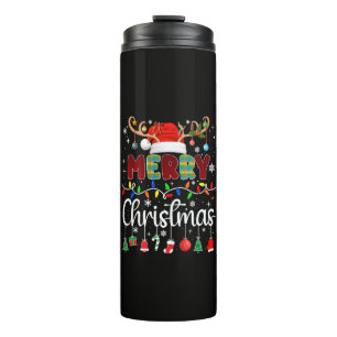 Garrafa Térmica Feliz Natal Xmas Esquadrão Papai Noel