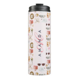 Garrafa Térmica Feminina Rosa Coqueteira Coquette Personalizada