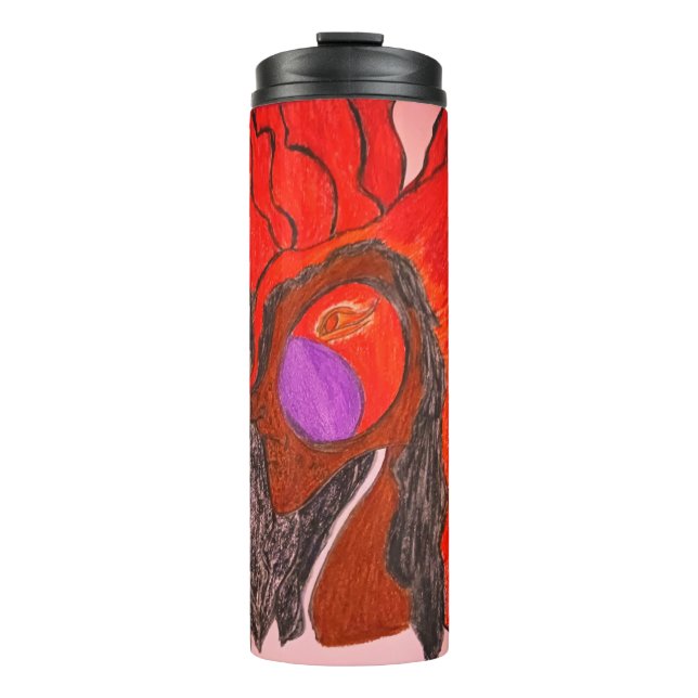 Garrafa Térmica Fênix Africana Ascendente  (Frente)