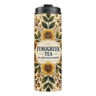 Garrafa Térmica Fenugreek Tea Design AI art