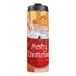 Garrafa Térmica Feriado de Chocolate Quente de Natal Personalizado