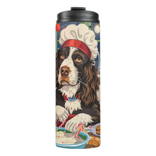 Garrafa Térmica Feriado Inglês Springer Spaniel Baking: Festivo
