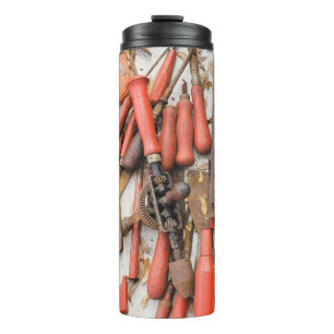 Garrafa Térmica Ferramenta Antiguamente Rustic Red Man