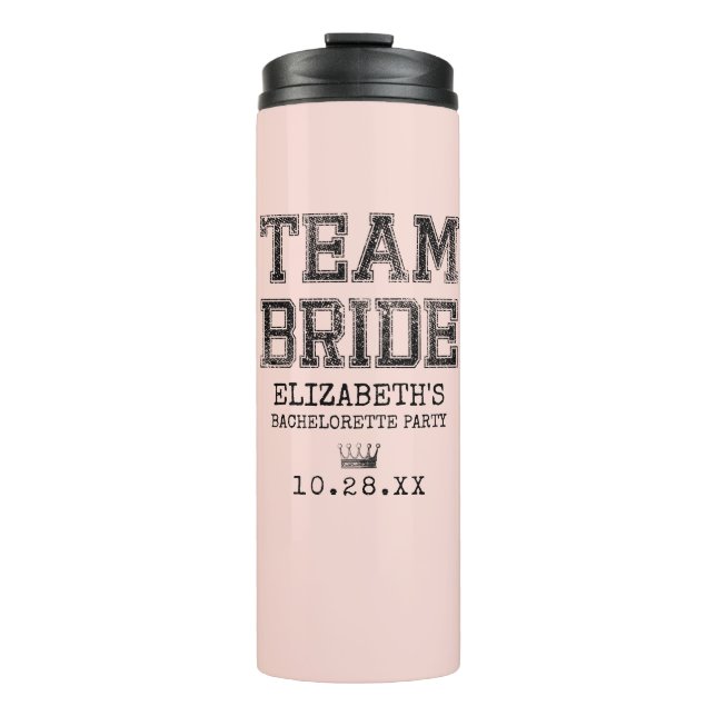 Garrafa Térmica Festa de solteira Colegial Cor-de-Rosa (Frente)