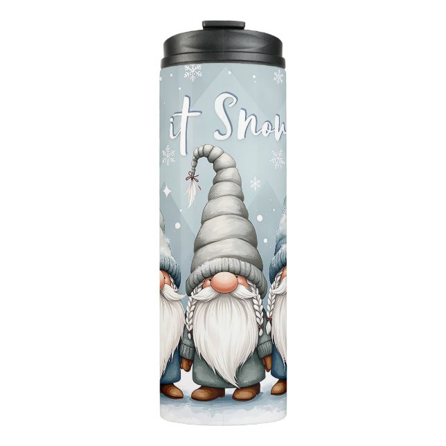 Garrafa Térmica Festivo Cheque - Que Neve Natal (Frente)