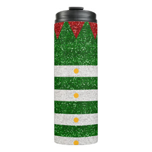 Garrafa Térmica Festivo Elf Glitter